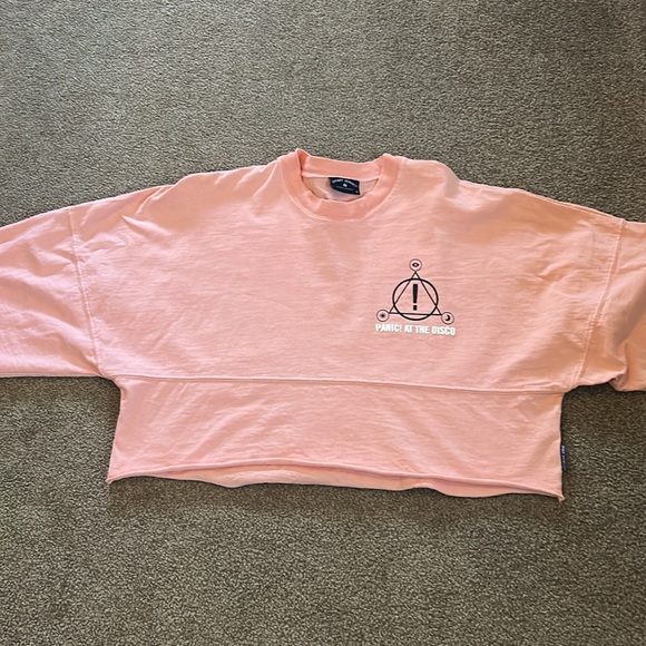 concert t shirt Tops - Panic at the Disco High Hopes crop long sleeve t shirt